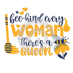 Bee and honey Hand drawn motivation lettering phrase in modern calligraphy style. Inspiration slogan for print and