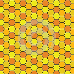 Bee honeycomb pattern, Vector backgrounds