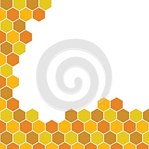 Bee honeycomb pattern, Vector backgrounds