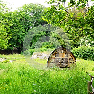 Bee hotel, Jardin des Plantes, Paris photo