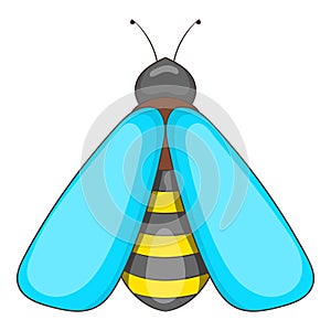 Bee icon, cartoon style