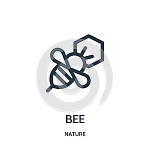 Miel de abeja icono naturaleza. delgado línea miel de abeja describir icono ilustraciones. lineal sobre el telarana a móvil 