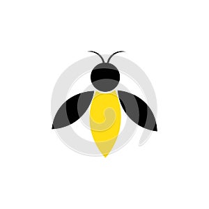 bee illustration icon logo vector design