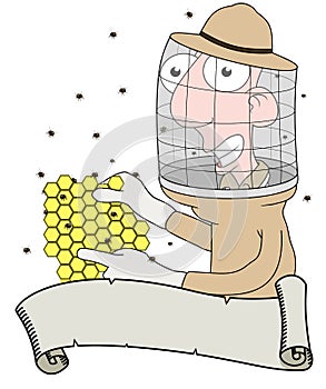 Bee keeper and Scroll