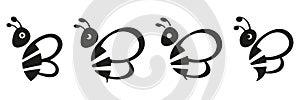 Bee logo set