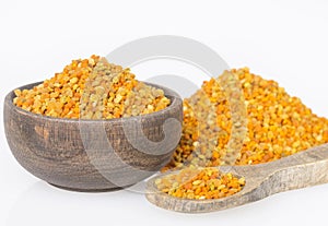 Bee pollen grains - Top view