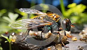 Bee pollination brings beauty to nature small wonders generated by AI