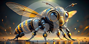 bee robot sci fi insectoid alien Generative By AI photo