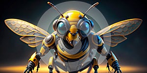 bee robot sci fi insectoid alien Generative By AI photo