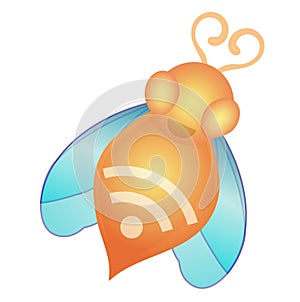 Bee RSS feed link icon