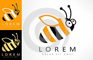 Bee vector logo