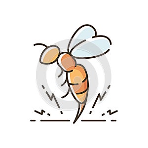 Bee venom RGB color icon