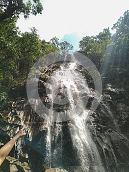 BEE WATERFALL OF PACHMARHI HILL STATION