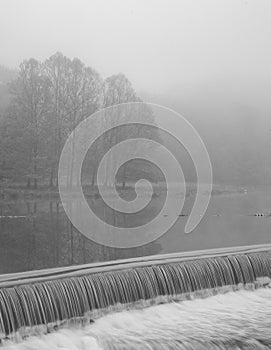 Beebe Lake Dam at Cornell University