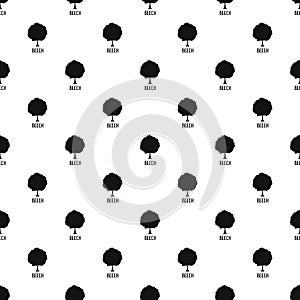 Beech tree pattern seamless vector