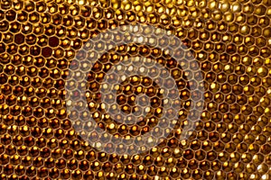 Beecomb texture close up