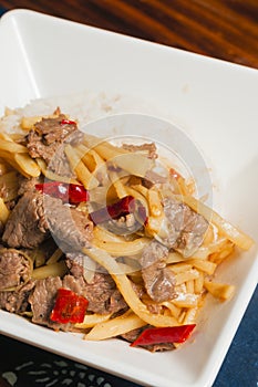 beef and bamboo shoots