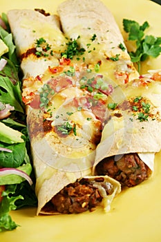 Beef And Bean Enchiladas