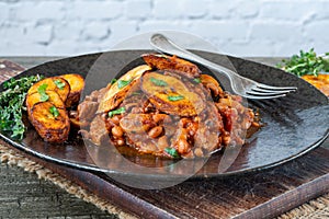 Beef and blackeye bean hotpot photo