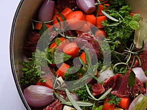 Beef bourguignon - preparation