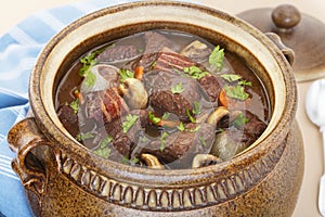 Beef Burgundy Boeuf Bourguignon Stew Casserole