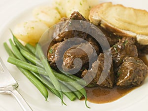 Beef Carbonnade with a Mustard Crouton