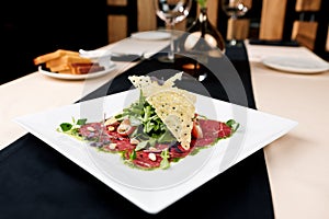 Beef carpaccio