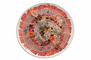 Beef carpaccio