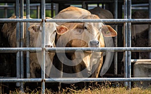 Beef cattle on a farm