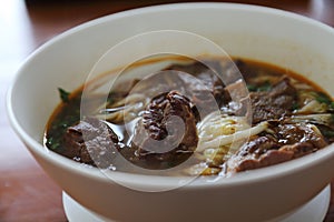 Beef Chinese noodle soup