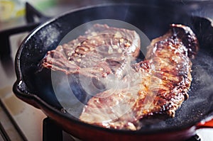 Beef chuck steaks