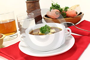 Beef consomme