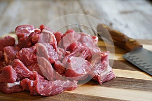 Beef cubes for cooking