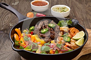 Beef Fajitas In Cast Iron Skillet