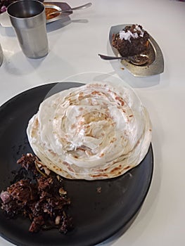 Beef fry and Parotta