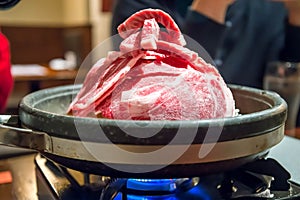 Beef on gas stove (cooking beef)