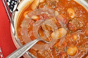 Beef Goulash with beans photo