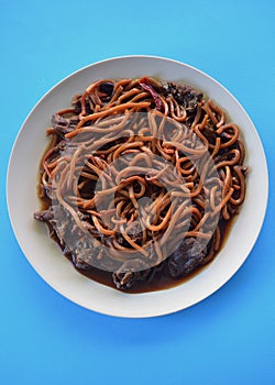 Beef with hokkien noodles