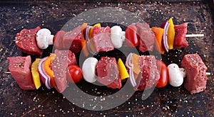 Beef kebabs