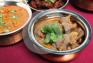 Beef korma curry in bowl