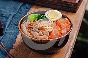 Beef Lamian noodles with tomato