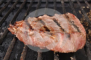 Beef Loin Top Sirloin Steak on the Grill