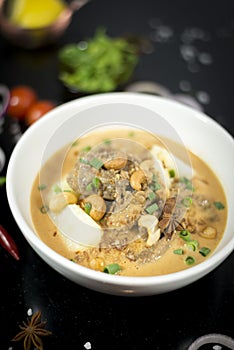 Beef massaman curry, thai cuisine