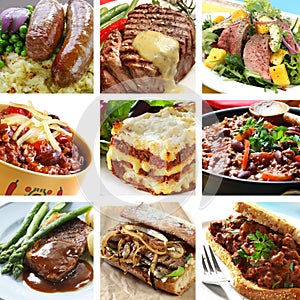 Beef Meals Collage