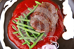 Beef meat portion