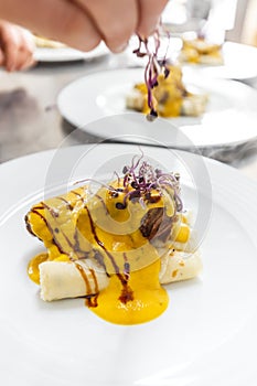 Beef meat with sauce