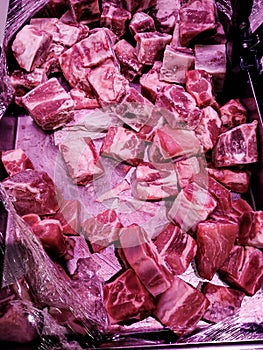 Beef Meat in a Supermarket