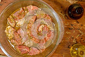 Beef in Mexican arrachera marinade