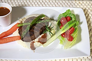 Beef Plated and with Presentation