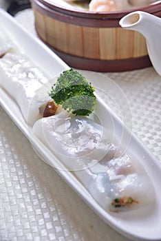 Beef rice sheet dim sim